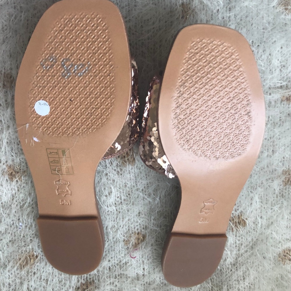 Tory Burch Carter Reversible Sequin Slide Sandals - Picture 8 of 8